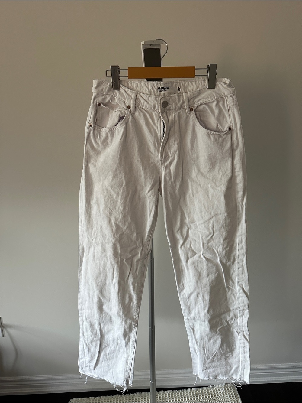 Garage Women's Straight White Jeans
